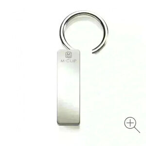 M-Clip Key Ring Holder in Black Enamel